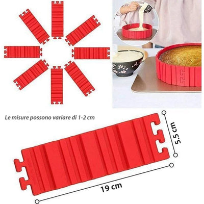 Tortiera modulare in silicone 8 pezzi