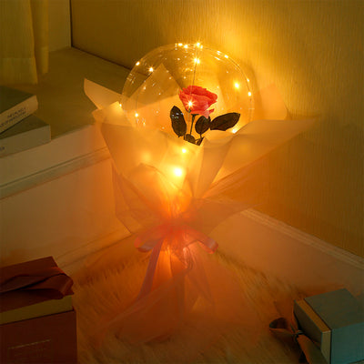 Valentine's Bouquet - Palloncino led con fiore